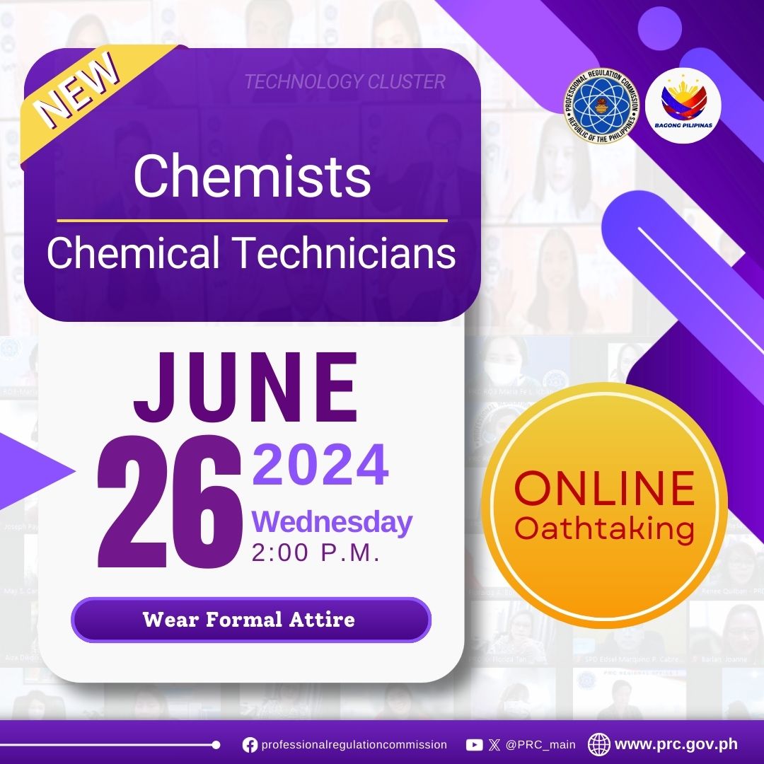 Online Oathtaking of the New Chemists and Chemical Technicians